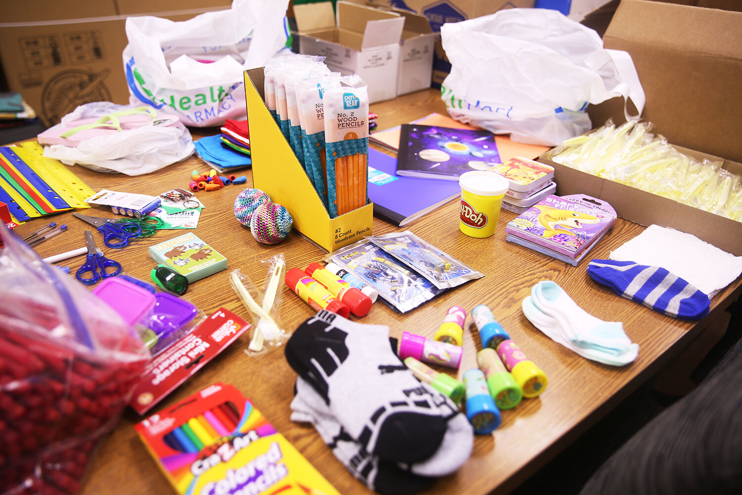 The packages that are dropped off are already packed full of goodies